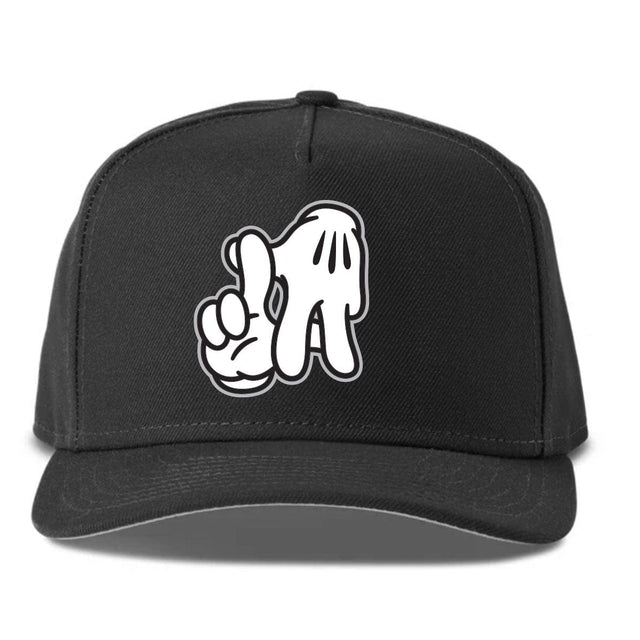LA Mickey Hands (Black) - A-Frame Snapback (Pre-Order)