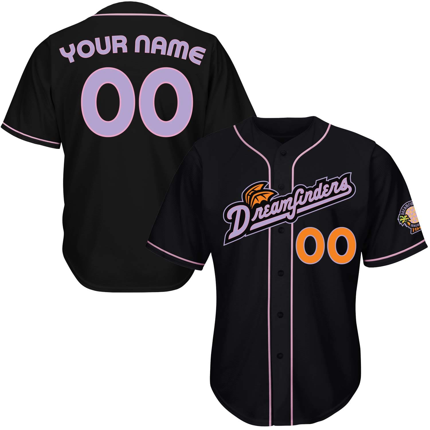 Dreamfinders Full-Button Baseball Jersey 5T