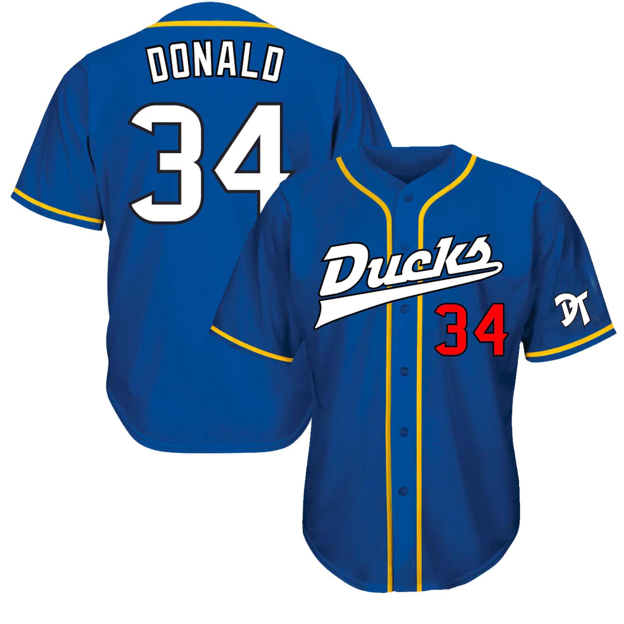 Donald Duck Disney Baseball Jerseys For Men And Women