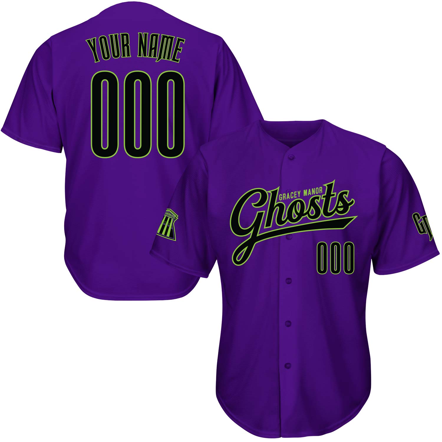 Ghosts Gracey Manor Alternate Baseball Jersey – Park Friends