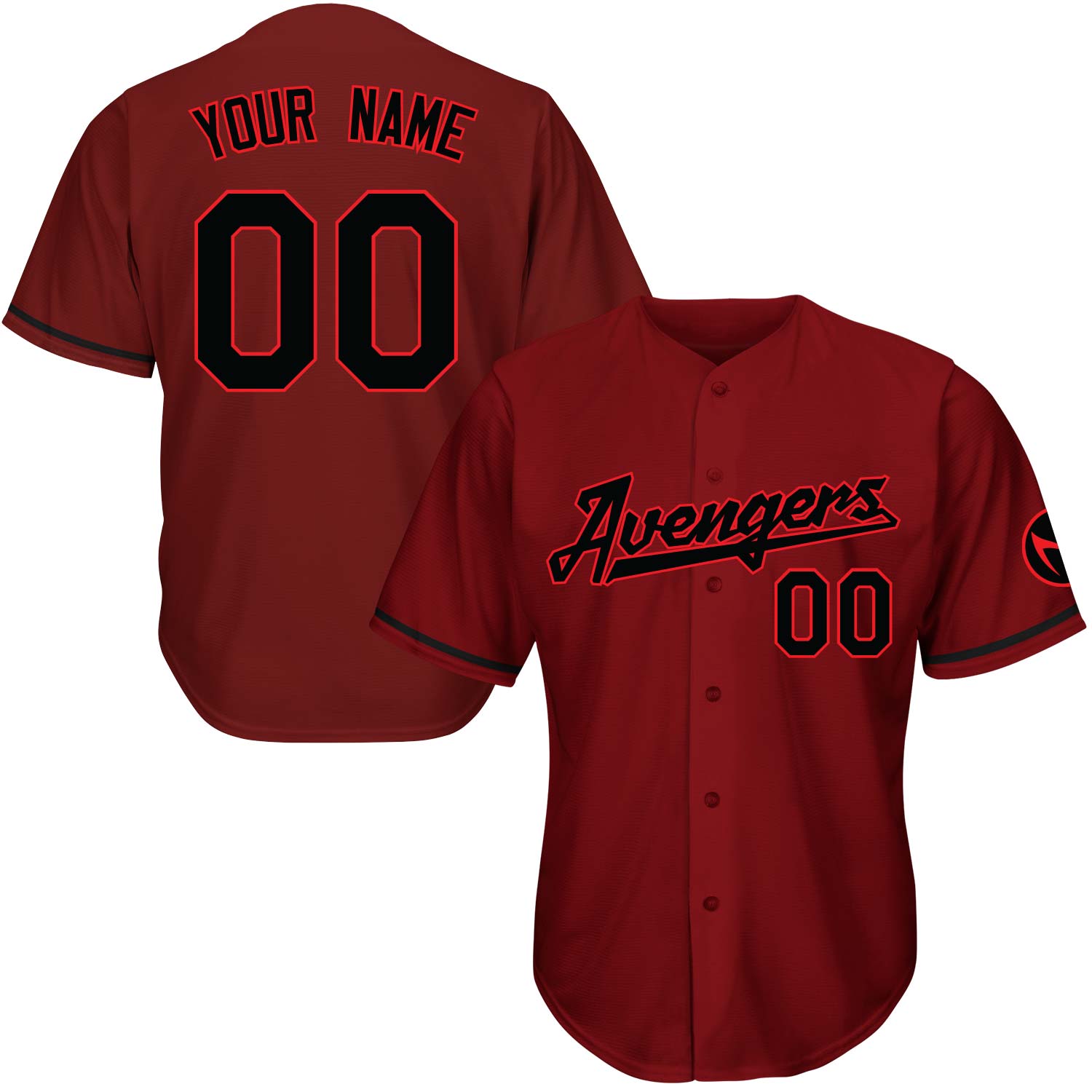 Atlanta Braves Custom Name Number Flex Base Baseball Jersey Red