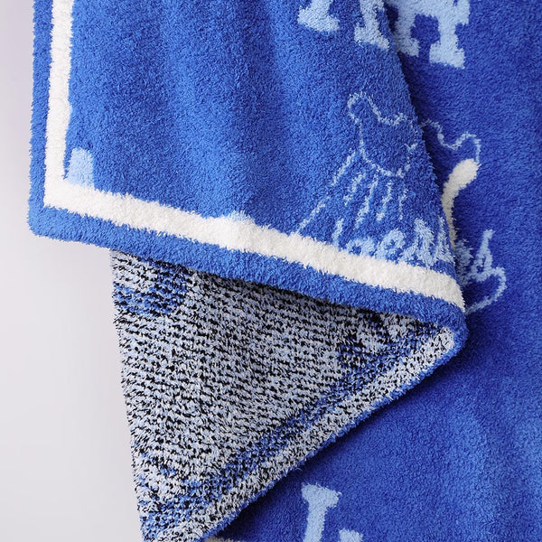 Baseball Head Blanket -Blue