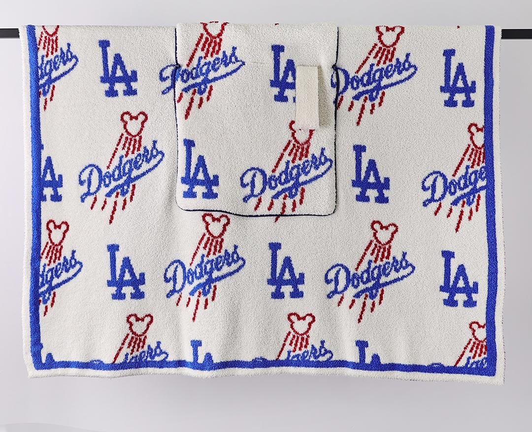 Mickey Dodger Pattern Travel Blanket