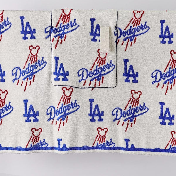 Mickey Dodger Pattern Travel Blanket