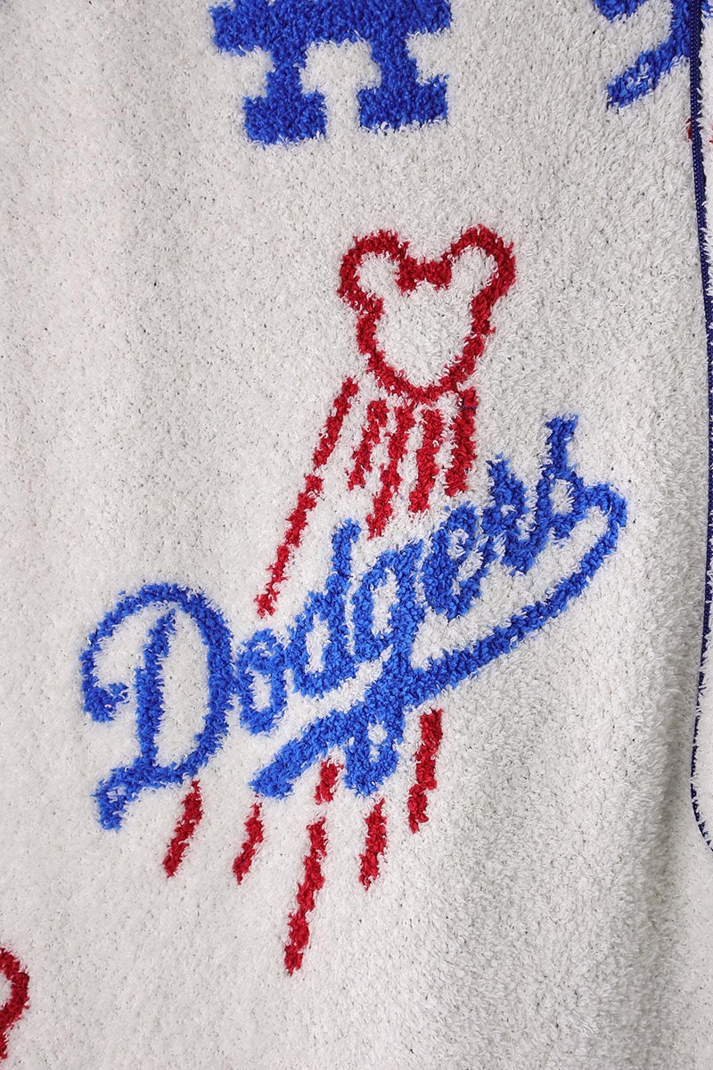 Mickey Dodger Pattern Travel Blanket