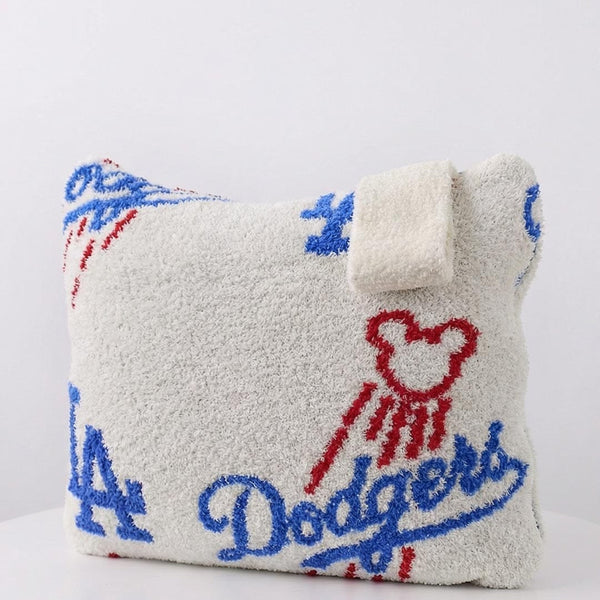Mickey Dodger Pattern Travel Blanket