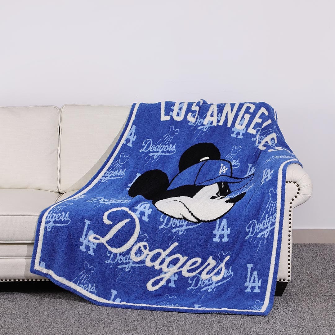 Baseball Head Blanket -Blue