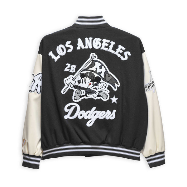 Hometown LA Letterman Wool Jacket (Black/Cream)