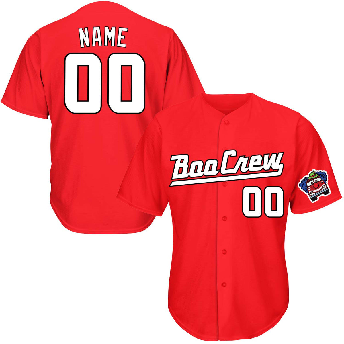 Clown Red Baseball Jersey