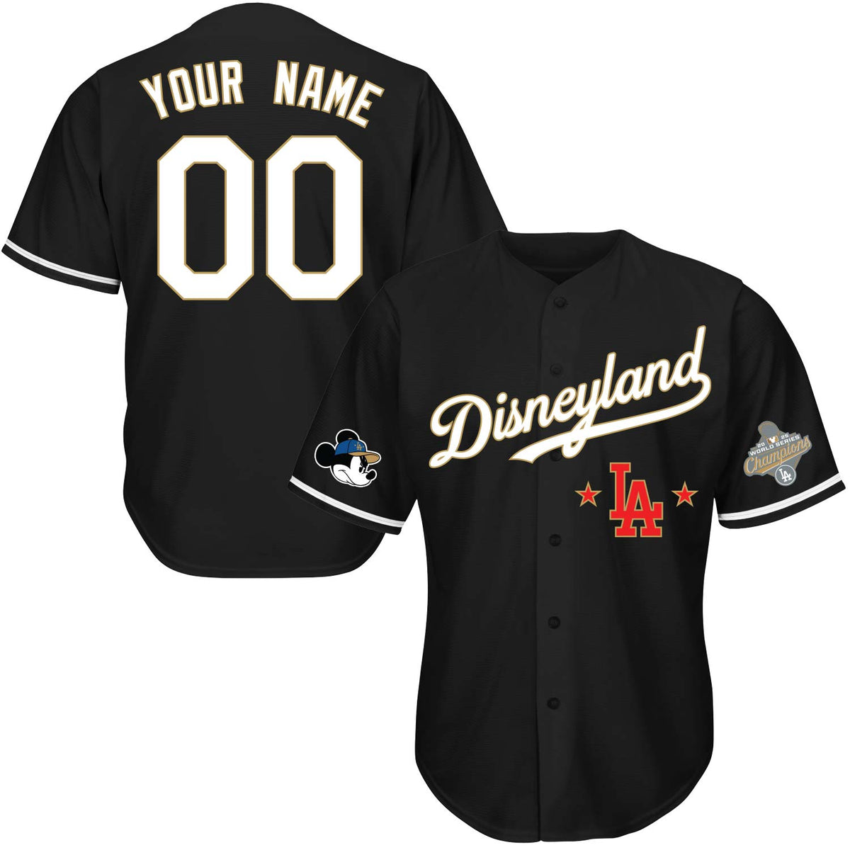 Gold Flying Dsnyland Baseball Jersey