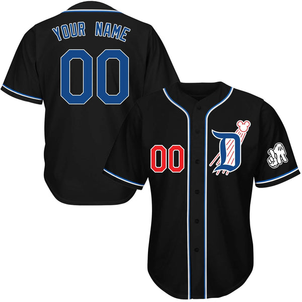 Hometown Flying Mouse Baseball Jersey - Black