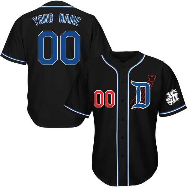 Hometown Flying Mouse Baseball Jersey - Black