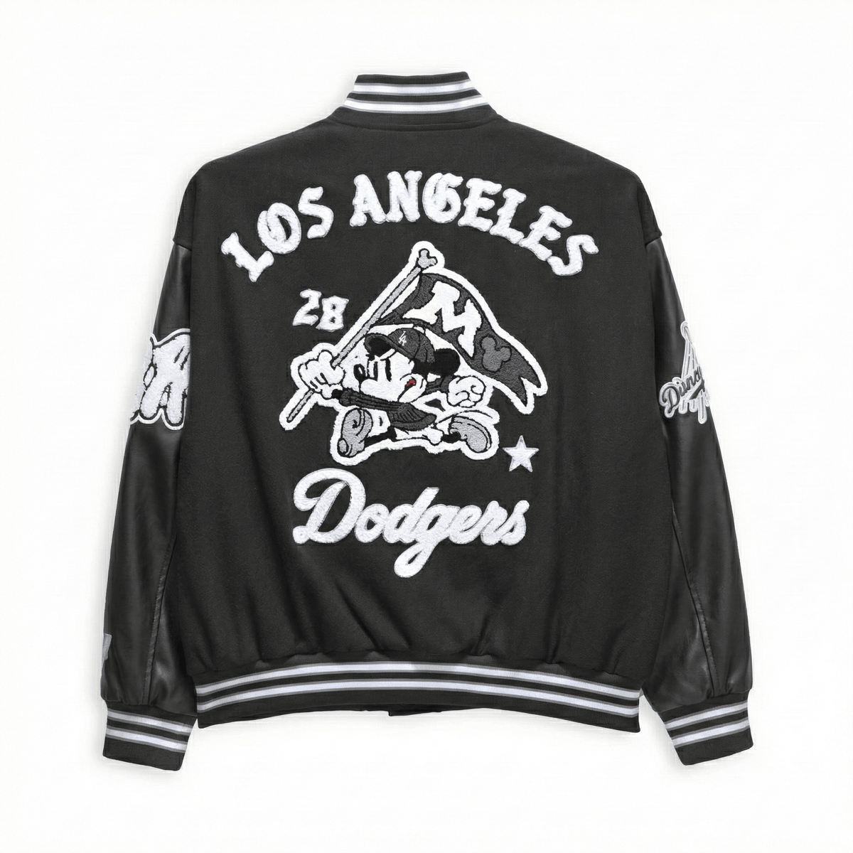 Hometown LA Letterman  Black/Black Jacket - Ready to Ship