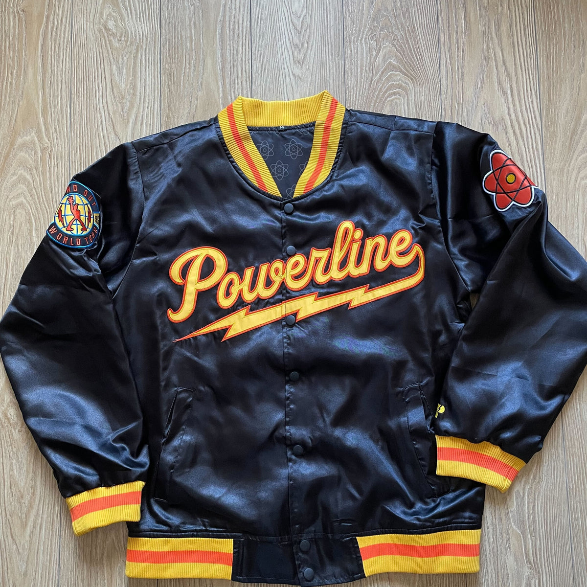 Powerline Varsity Satin Jacket