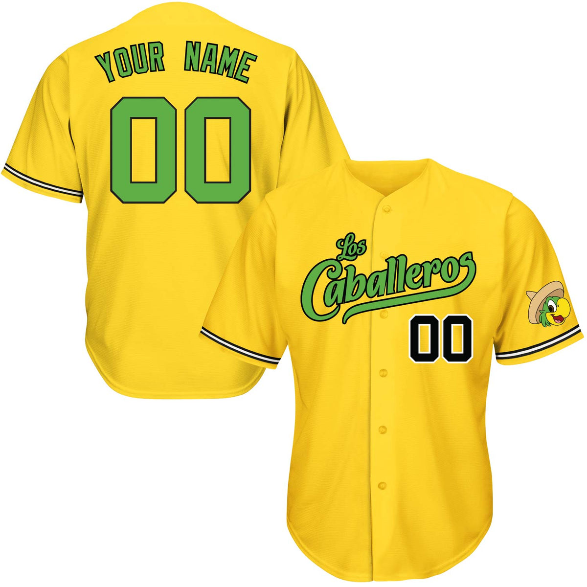 Los Caballeros Baseball Jersey - Parrot
