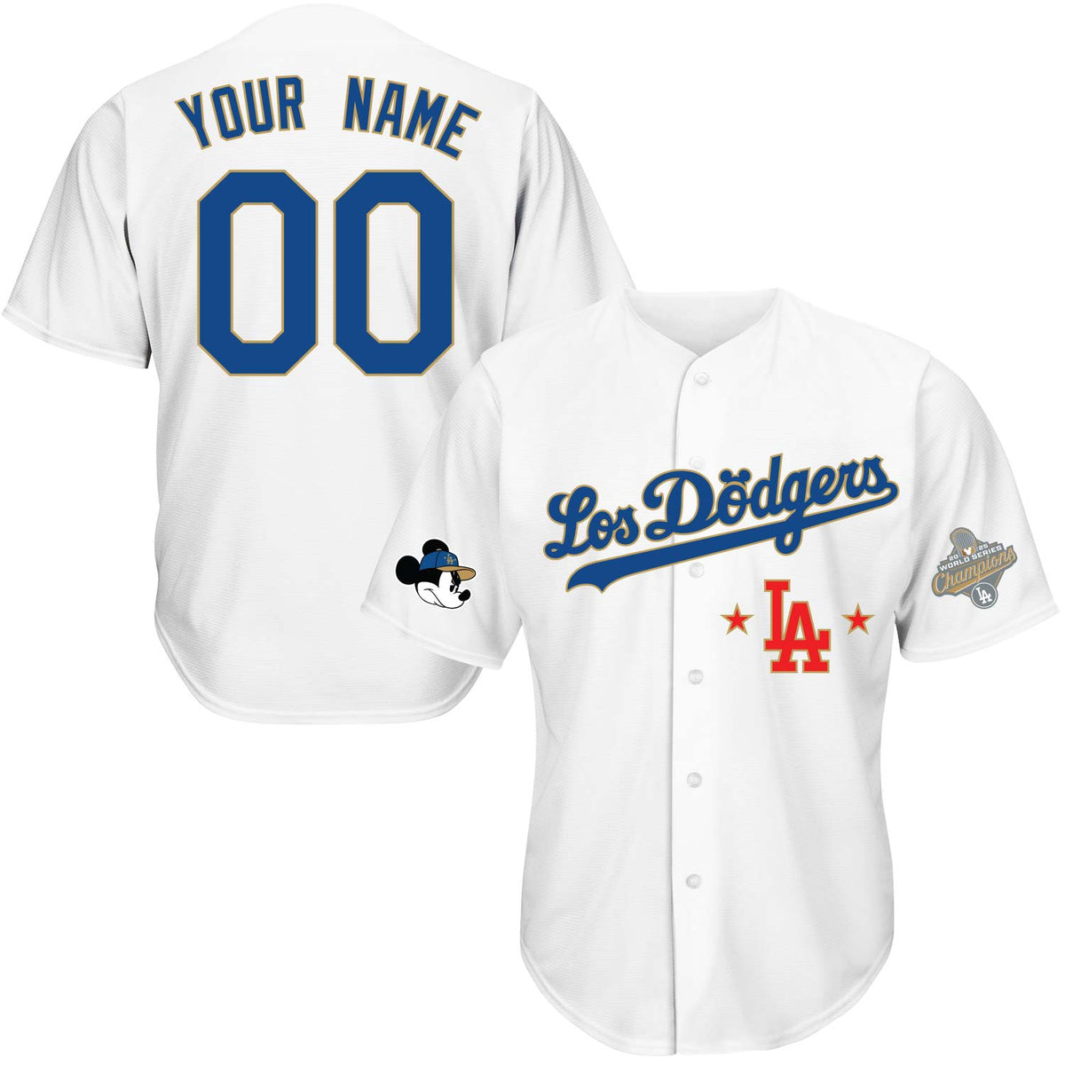 Gold Los Ddgrs Baseball Jersey