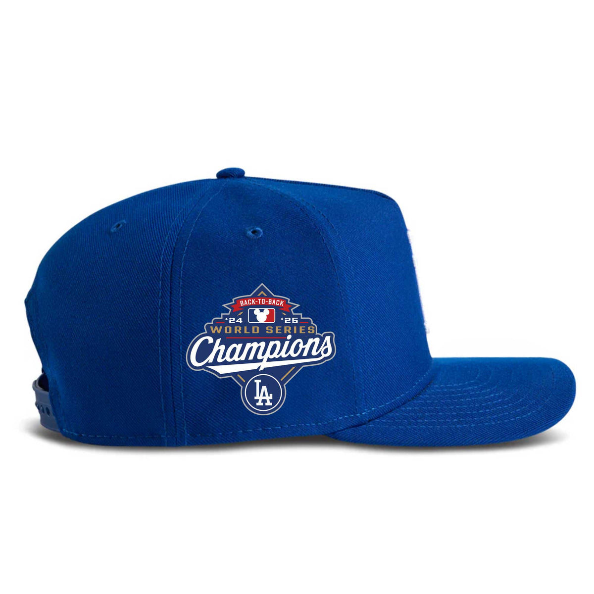 LA Mickey Hands 2025 Champs (Blue) - A-Frame Snapback