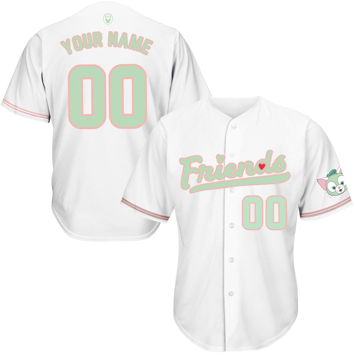 Friends Gelatoni  Baseball Jersey