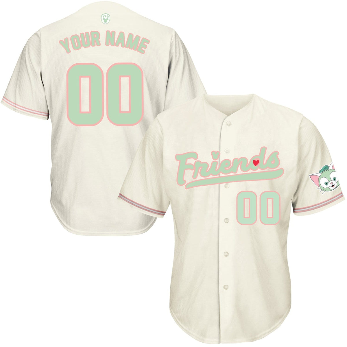 Friends Gelatoni  Baseball Jersey