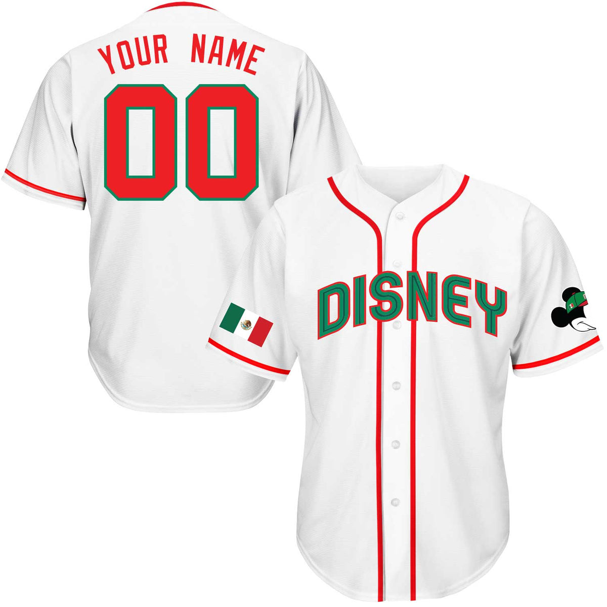 Mexico D Baseball Jersey