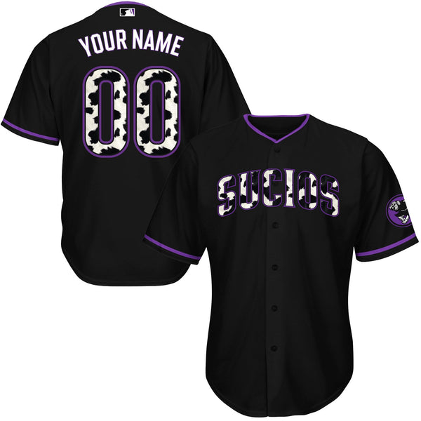 Sucios 619 Baseball Jersey - Cowprint