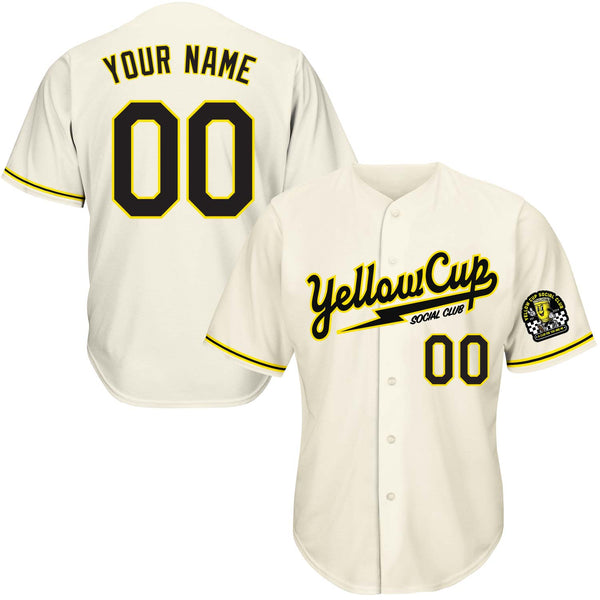 Yellow Cups Baseball Jerseys