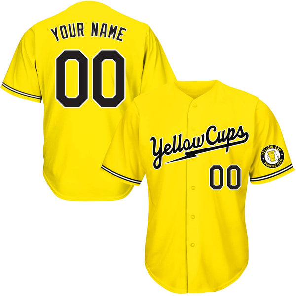 Yellow Cups Baseball Jerseys