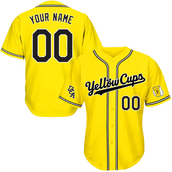 DCA Yellow Cups Baseball Jerseys