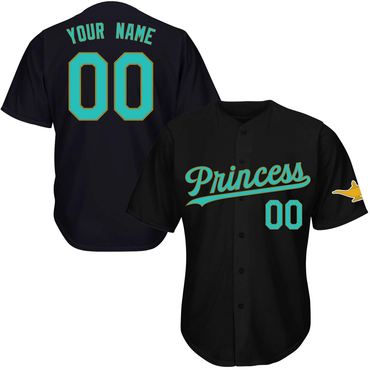 Princess Arabian Night Baseball Jersey