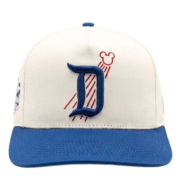 Shooting Mickey Ears (Cream/Blue) - A-Frame Snapback