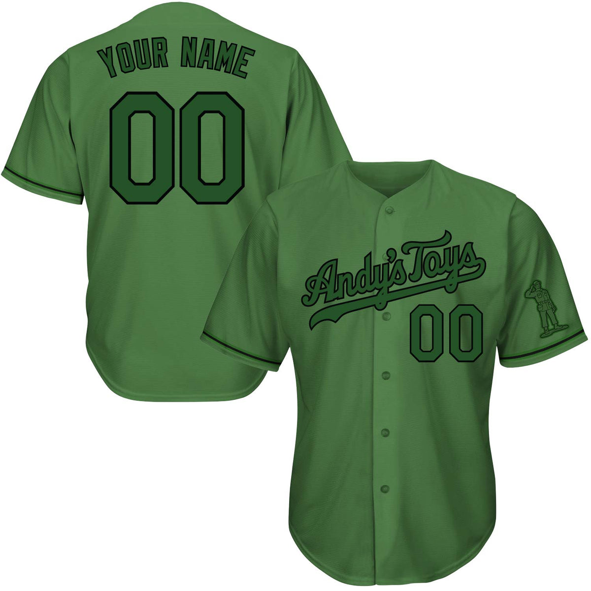 Green Army Men  Baseball Jersey