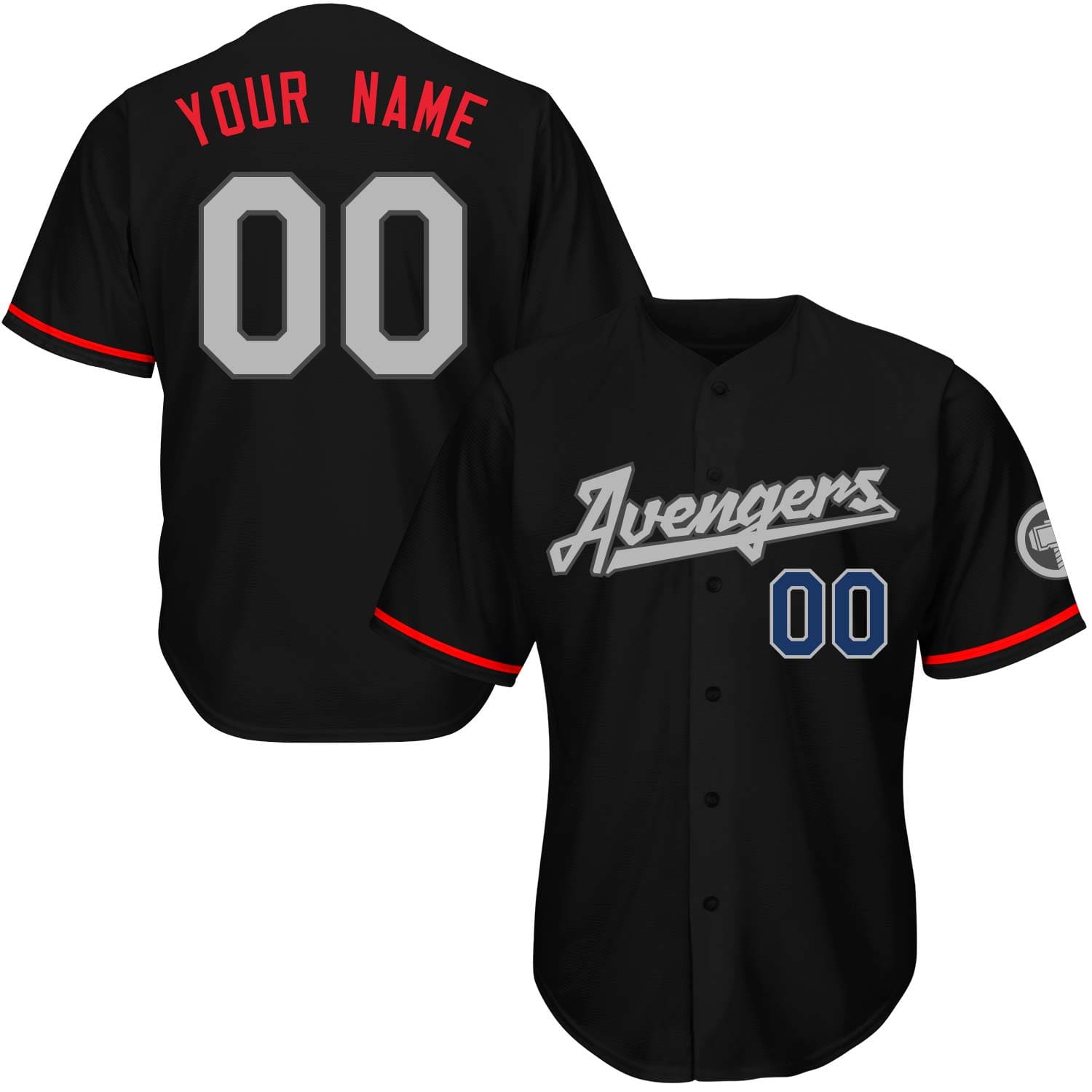 Avengers hot sale baseball shirt