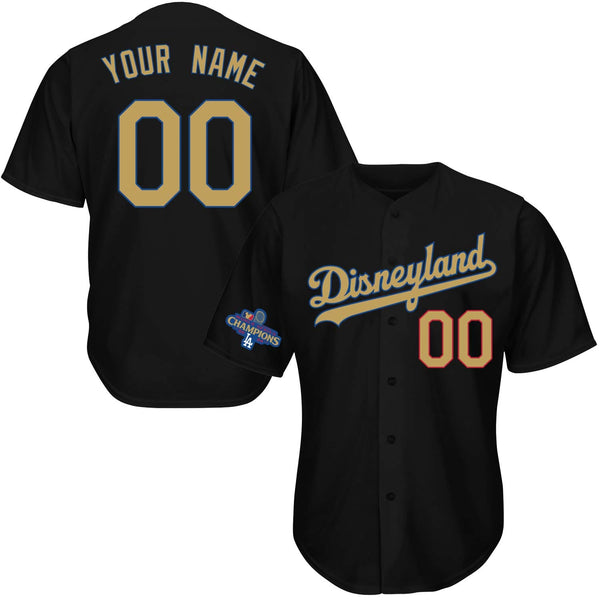 Hometown Gold Collection Baseball Jersey - Black