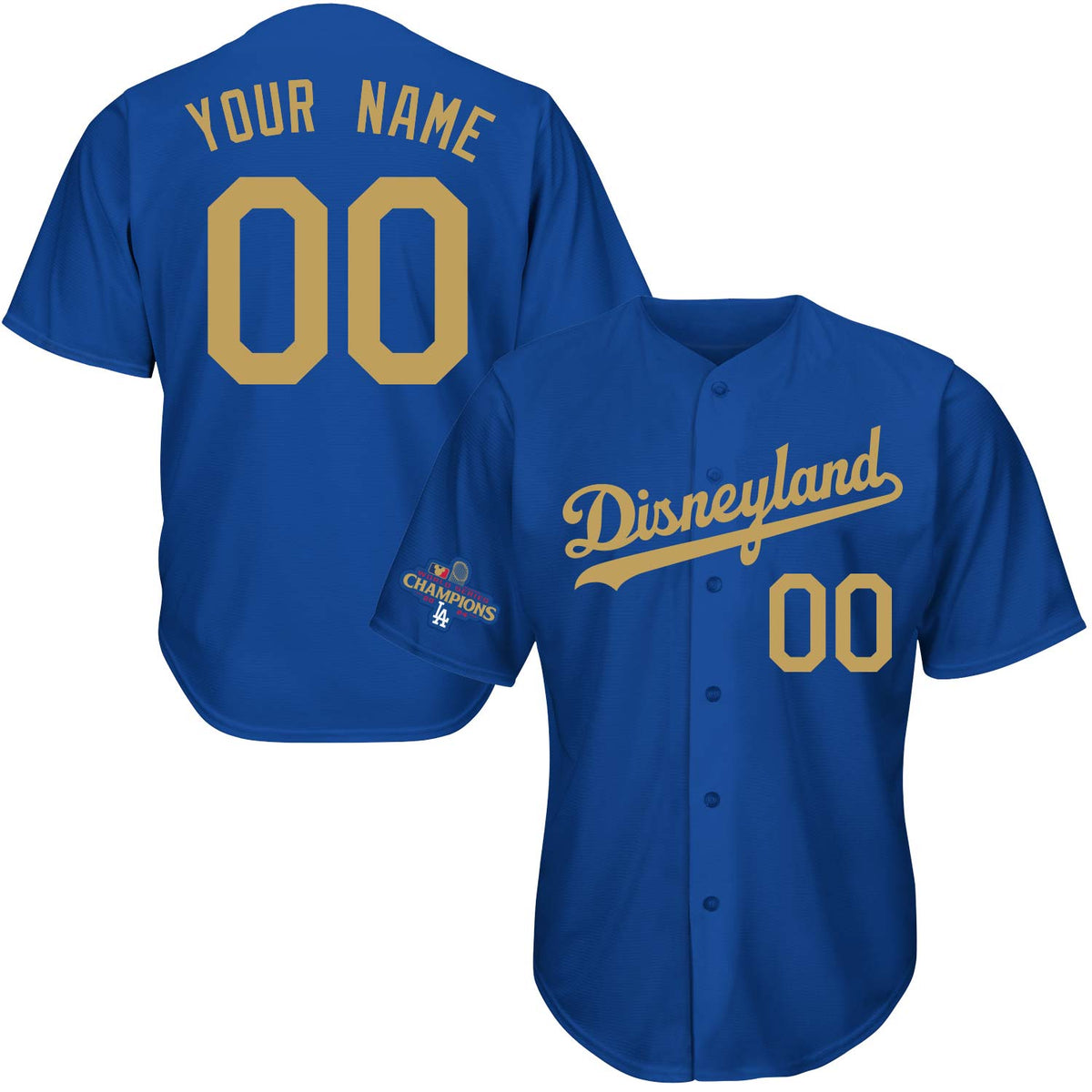 Hometown Gold Collection Baseball Jersey - Blue