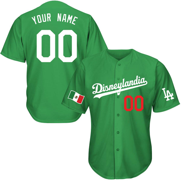 Hometown Mexico Landia Baseball Jersey - Snakeskin