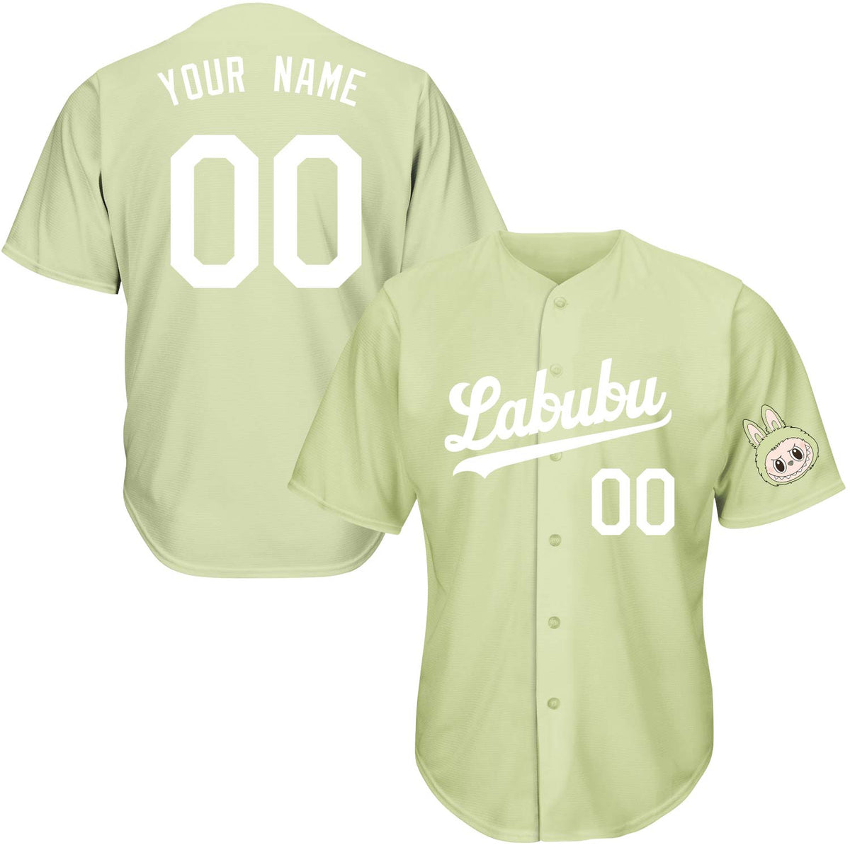 Labubu Baseball Jersey - Green Grape