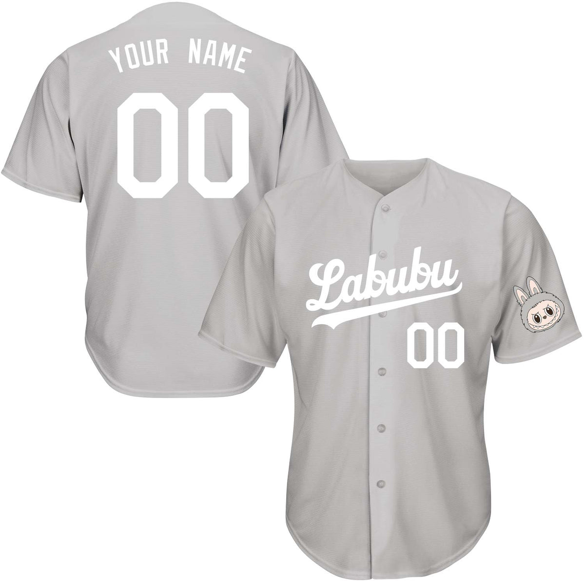 Labubu Baseball Jersey -  Sesame Bean