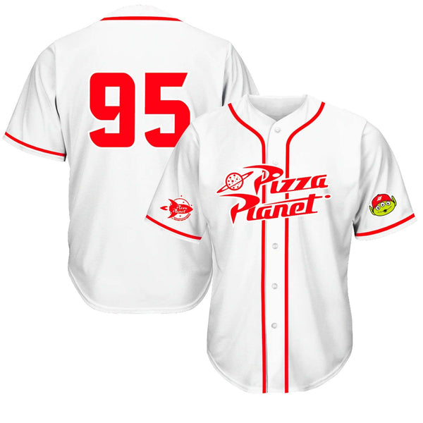 Alien Pizza Baseball Jersey