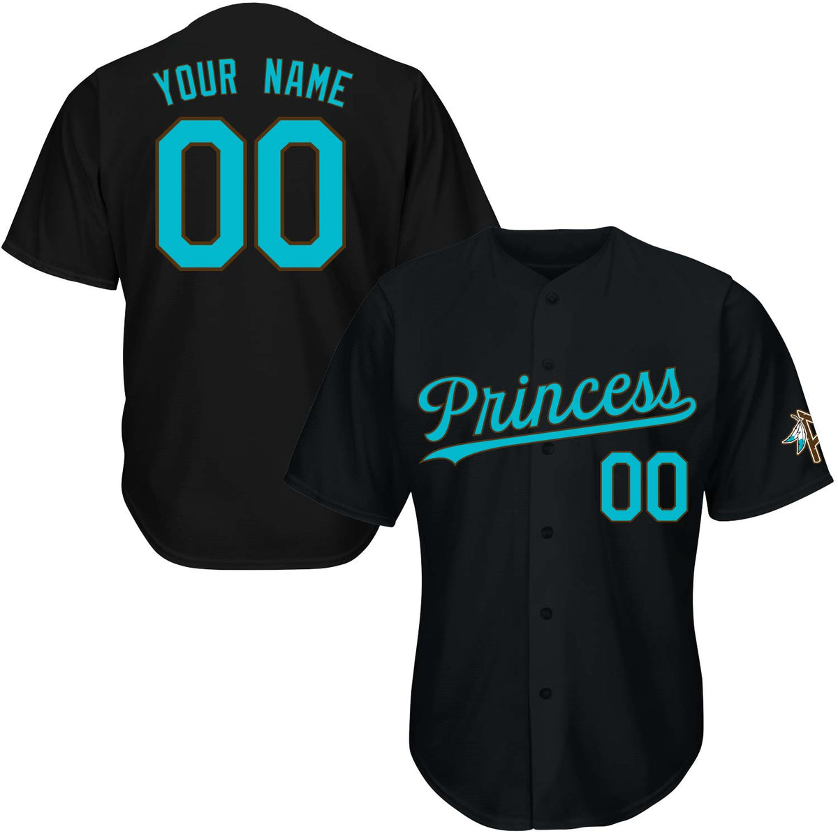 Princess Native Baseball Jersey