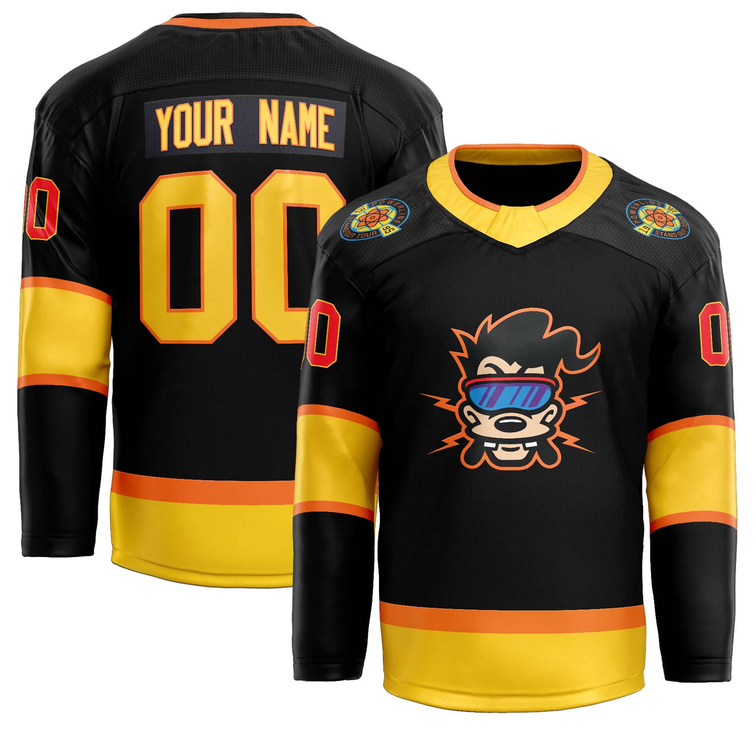 Hip with Bruin Hockey Jerseys - We Add Your Name and Number