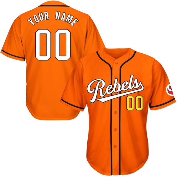 all orange baseball uniforms