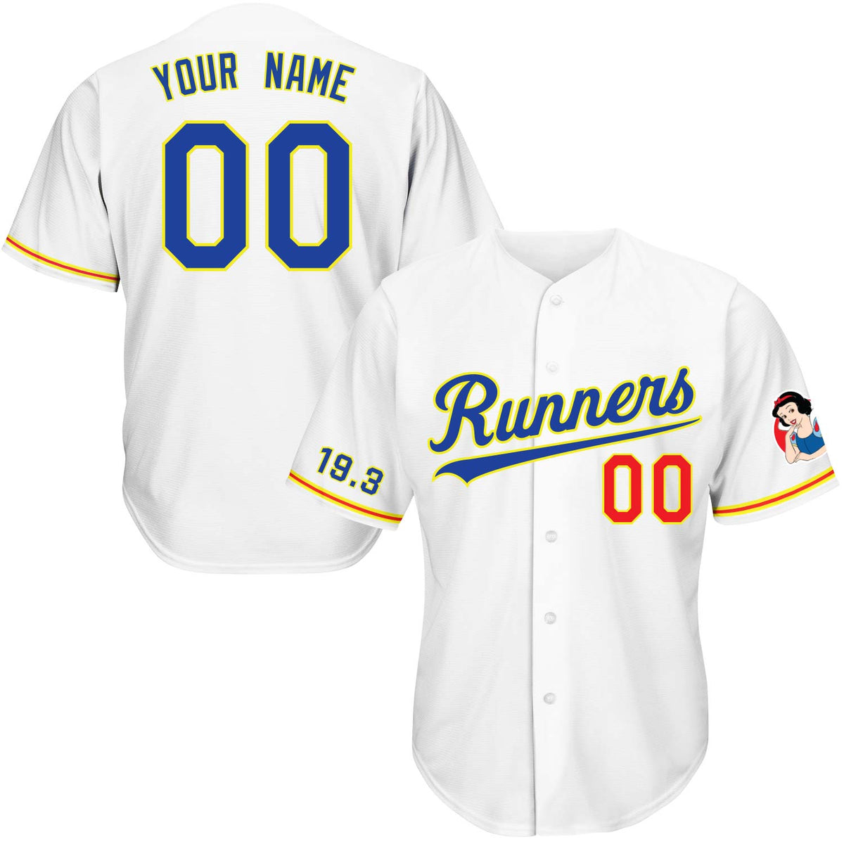 Snow White Baseball Jersey