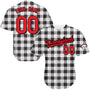 Holiday White Buffalo Plaid- Baseball Jersey