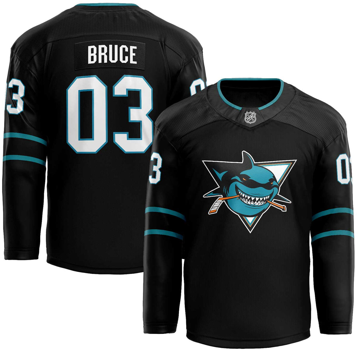 Sharks Bruce Hockey Jersey