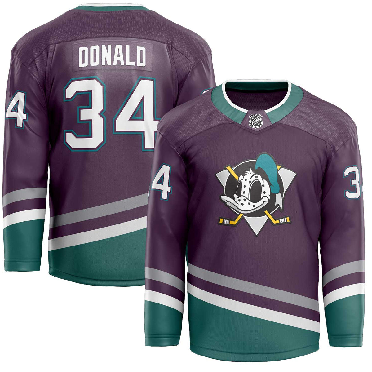 Ducks Throwback Hockey Jersey