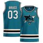 Sharks Bruce Basketball Jersey