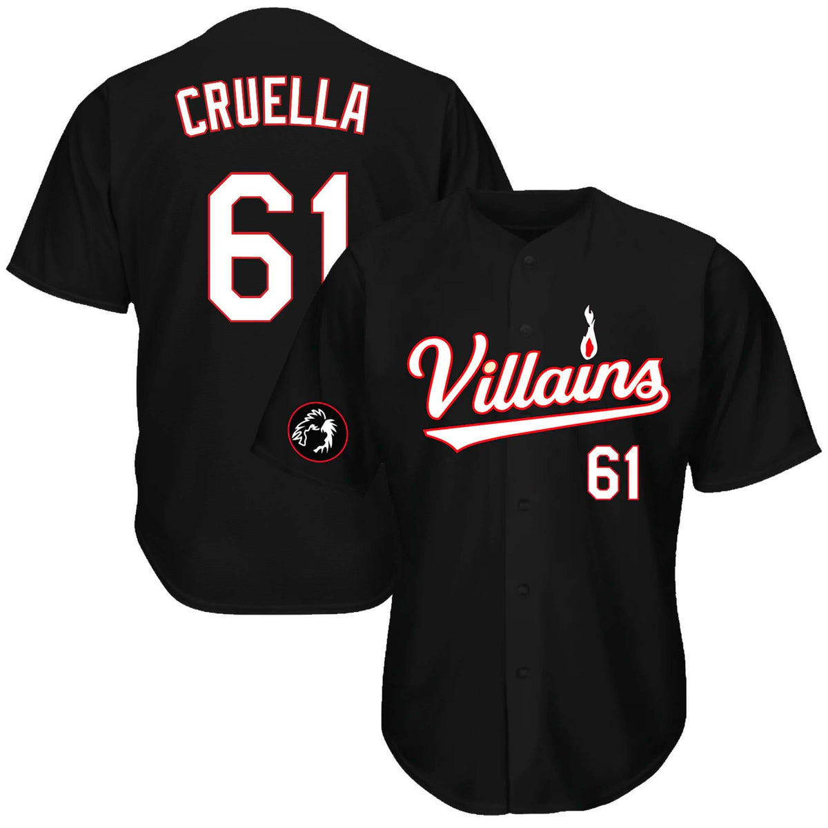 Villains De Vil Baseball Jersey