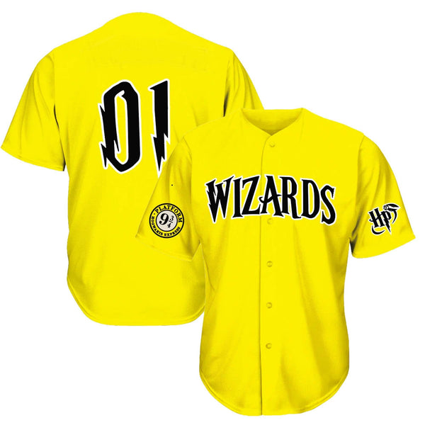 Wizards Yellow House Baseball Jersey